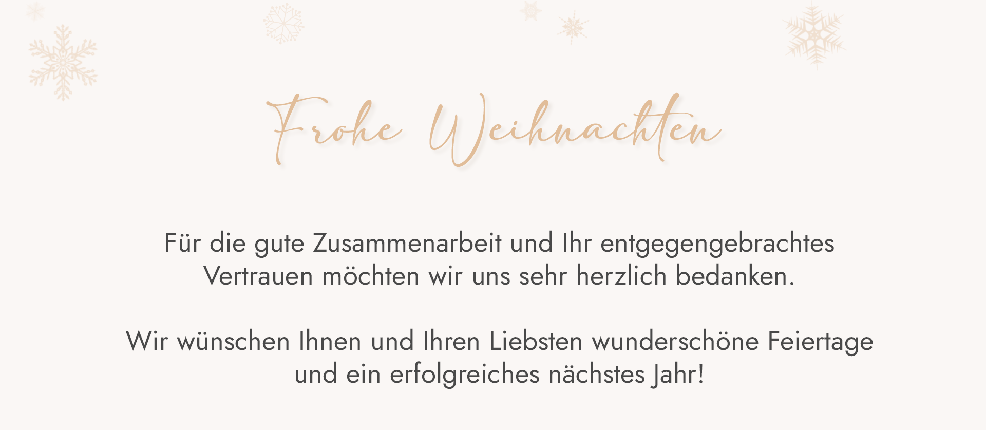 Frohe Weihnachten!